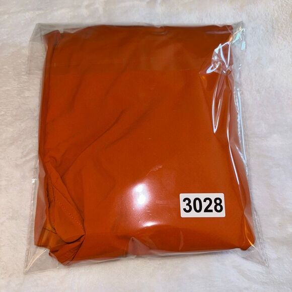 Columbia PFG Mens XL Short Sleeve Button Down Collared Shirt Orange EUC - Picture 10 of 10